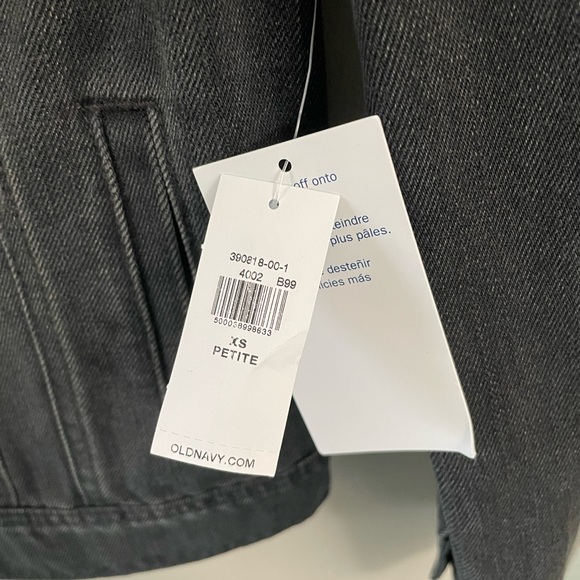 3/$15 Old navy denim jacket size xs petite new with tags - Picture 5 of 5